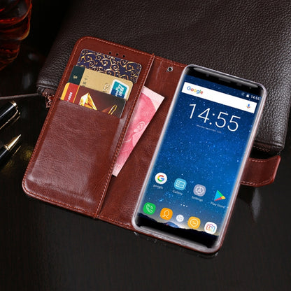 For Oukitel K5000 idewei  Crazy Horse Texture Horizontal Flip Leather Case with Holder & Card Slots & Wallet(Black) - More Brand by idewei | Online Shopping South Africa | PMC Jewellery | Buy Now Pay Later Mobicred