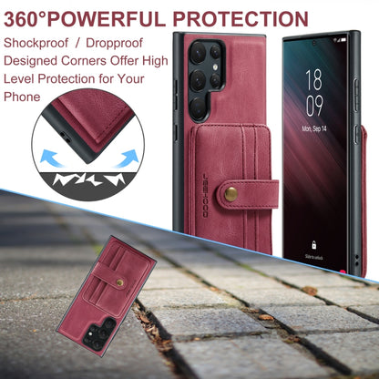 For Samsung Galaxy S24 Ultra 5G JEEHOOD RFID Blocking Anti-Theft Magnetic Phone Case(Red) - Galaxy S24 Ultra 5G Cases by JEEHOOD | Online Shopping South Africa | PMC Jewellery | Buy Now Pay Later Mobicred