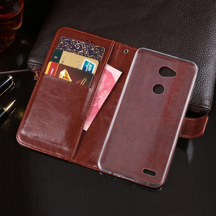 For LG X power3 idewei Crazy Horse Texture Horizontal Flip Leather Case with Holder & Card Slots & Wallet(Red) - LG by idewei | Online Shopping South Africa | PMC Jewellery | Buy Now Pay Later Mobicred