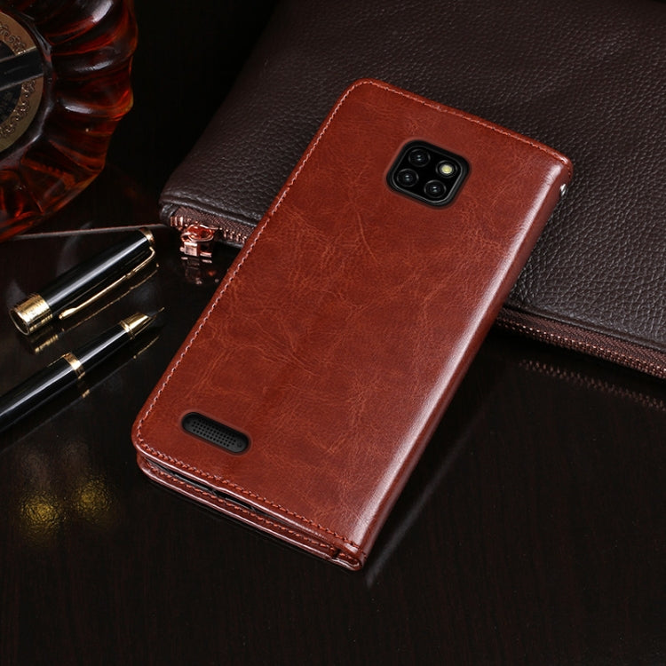 For Ulefone Note 7 idewei  Crazy Horse Texture Horizontal Flip Leather Case with Holder & Card Slots & Wallet(White) - Ulefone Cases by idewei | Online Shopping South Africa | PMC Jewellery | Buy Now Pay Later Mobicred