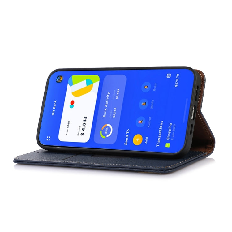 For OnePlus Nord CE 3 Lite KHAZNEH Nappa Top Layer Cowhide Leather Phone Case(Blue) - OnePlus Cases by PMC TechLife | Online Shopping South Africa | PMC TechLife | Buy Now Pay Later Mobicred