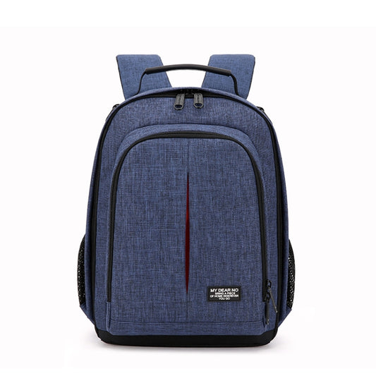 Small Waterproof Camera Backpack Shoulders SLR Camera Bag(Blue) - Backpack by PMC Jewellery | Online Shopping South Africa | PMC Jewellery | Buy Now Pay Later Mobicred