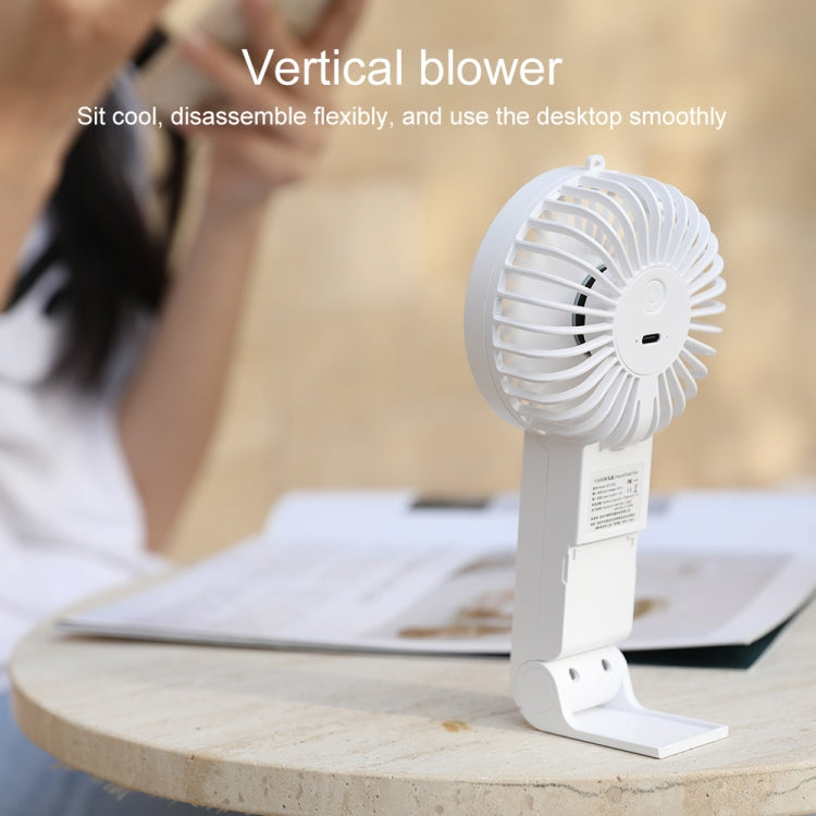 WT-F58 Hanging Neck Handheld Electric Fan(Cream Color) - Electric Fans by PMC Jewellery | Online Shopping South Africa | PMC Jewellery | Buy Now Pay Later Mobicred