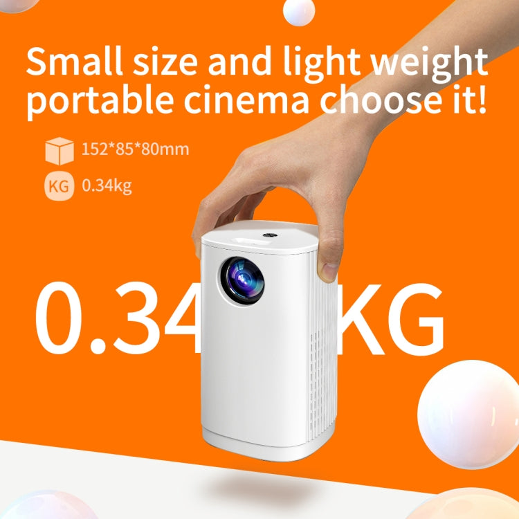 T1 480x360 800 Lumens Portable Mini LED Projector, Specification:EU Plug(White) - LED Projector by PMC Jewellery | Online Shopping South Africa | PMC Jewellery | Buy Now Pay Later Mobicred