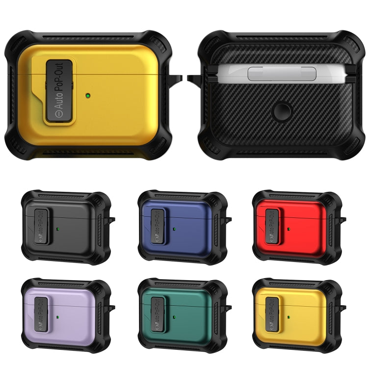 For AirPods Pro Signal Flag Wireless Earphones Case with Security Lock(Blue) - For AirPods Pro by PMC Jewellery | Online Shopping South Africa | PMC Jewellery | Buy Now Pay Later Mobicred