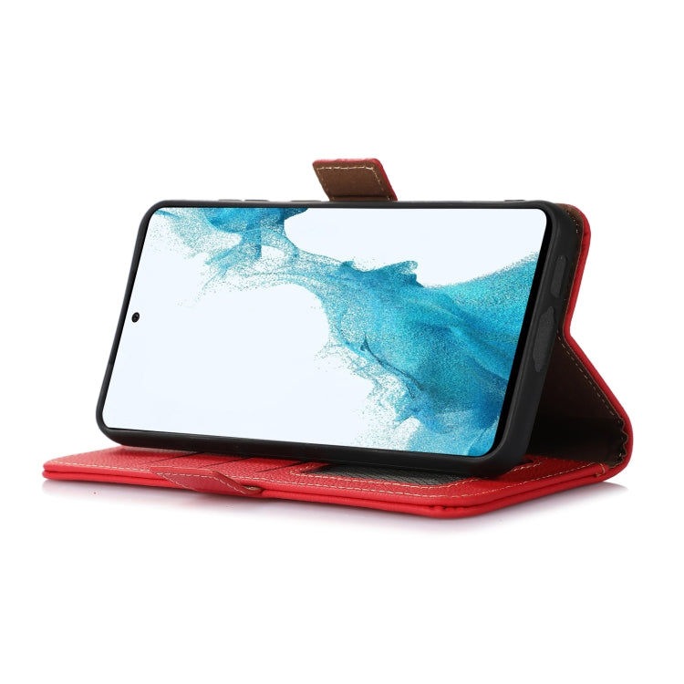 For Sony Xperia 1 IV Side-Magnetic TJ Genuine Leather RFID Phone Case(Red) - Sony Cases by PMC TechLife | Online Shopping South Africa | PMC TechLife | Buy Now Pay Later Mobicred