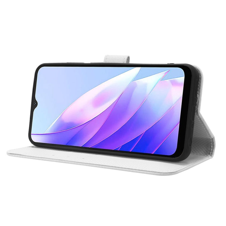For Blackview A52 Diamond Texture Leather Phone Case(White) - More Brand by PMC TechLife | Online Shopping South Africa | PMC TechLife