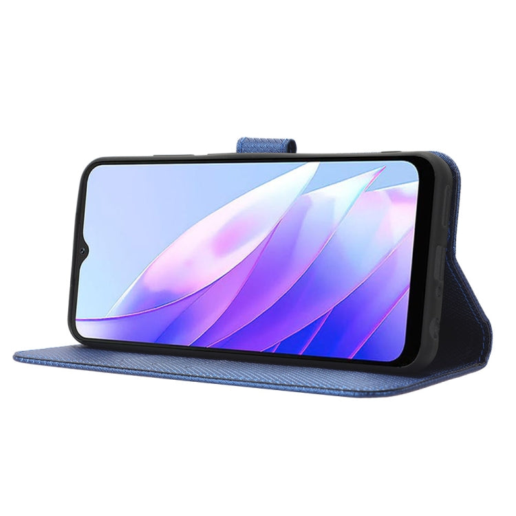 For Blackview A52 Diamond Texture Leather Phone Case(Blue) - More Brand by PMC TechLife | Online Shopping South Africa | PMC TechLife | Buy Now Pay Later Mobicred