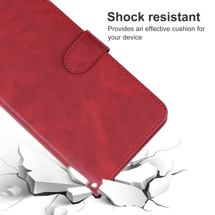 For Nokia C32 Leather Phone Case(Red) - Nokia Cases by PMC Jewellery | Online Shopping South Africa | PMC Jewellery | Buy Now Pay Later Mobicred