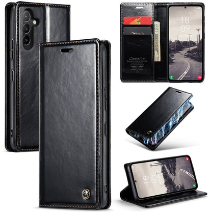 For Samsung Galaxy A54 5G CaseMe 003 Crazy Horse Texture Leather Phone Case(Black) - Galaxy Phone Cases by CaseMe | Online Shopping South Africa | PMC Jewellery | Buy Now Pay Later Mobicred