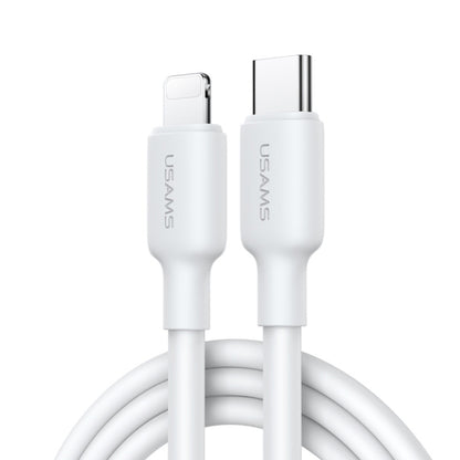 USAMS US-SJ611 U84 PD20W USB-C / Type-C to 8 Pin Charging Data Cable, Cable Length:2m(White) - 2 in 1 Cable by USAMS | Online Shopping South Africa | PMC Jewellery | Buy Now Pay Later Mobicred