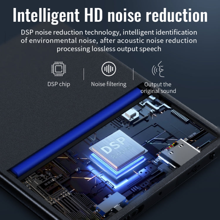 JNN K1 Square HD Noise Canceling Recorder, Capacity:4GB(Black) - Recording Pen by JNN | Online Shopping South Africa | PMC Jewellery | Buy Now Pay Later Mobicred