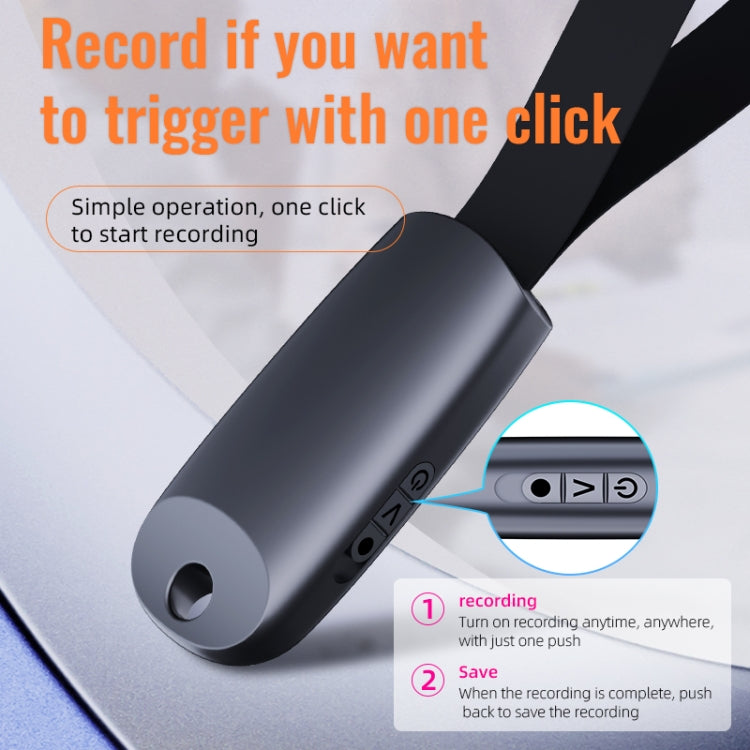 JNN S26 Smart Digital Noise Canceling Voice Recorder with Lanyard, Capacity:8GB(Black) - Recording Pen by JNN | Online Shopping South Africa | PMC TechLife | Buy Now Pay Later Mobicred