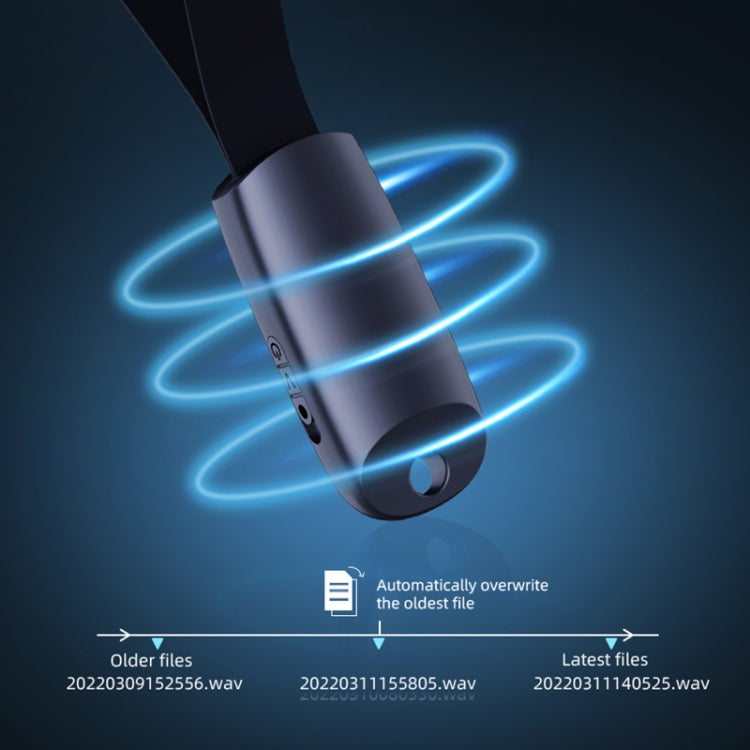 JNN S26 Smart Digital Noise Canceling Voice Recorder with Lanyard, Capacity:8GB(Black) - Recording Pen by JNN | Online Shopping South Africa | PMC TechLife | Buy Now Pay Later Mobicred