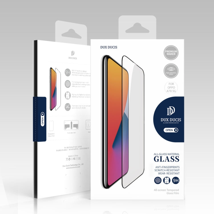 For OPPO A78 5G 10pcs DUX DUCIS 0.33mm 9H Medium Alumina Tempered Glass Film - OPPO Tempered Glass by DUX DUCIS | Online Shopping South Africa | PMC Jewellery | Buy Now Pay Later Mobicred