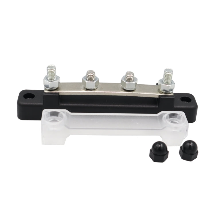 CP-3116-02 150A 12-48V RV Yacht Single-row 2-way Busbar(Black) - Booster Cable & Clip by PMC Jewellery | Online Shopping South Africa | PMC Jewellery | Buy Now Pay Later Mobicred