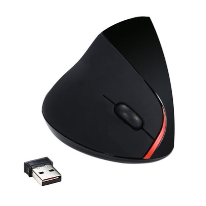 HXSJ A889 6 Keys 2400DPI 2.4GHz Vertical Wireless Mouse Rechargeable(Black) - Wireless Mice by HXSJ | Online Shopping South Africa | PMC Jewellery | Buy Now Pay Later Mobicred