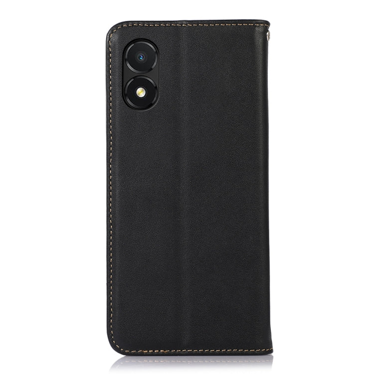 For Honor X5 KHAZNEH Nappa Top Layer Cowhide Leather Phone Case(Black) - Honor Cases by PMC TechLife | Online Shopping South Africa | PMC TechLife | Buy Now Pay Later Mobicred