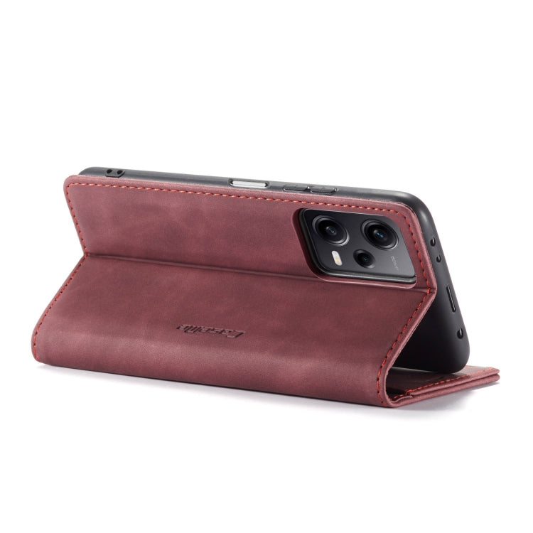 For Xiaomi Redmi Note 12 Pro 5G / Poco X5 Pro CaseMe 013 Multifunctional Horizontal Flip Leather Phone Case(Wine Red) - Xiaomi Cases by CaseMe | Online Shopping South Africa | PMC Jewellery | Buy Now Pay Later Mobicred