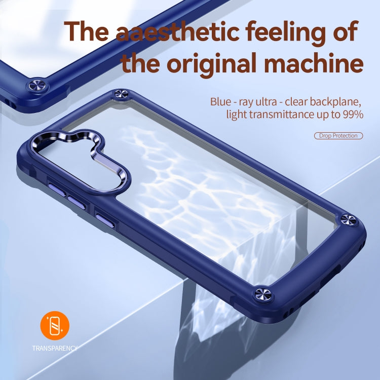 For Samsung Galaxy S24+ 5G TPU + PC Lens Protection Phone Case(Blue) - Galaxy S24+ 5G Cases by PMC TechLife | Online Shopping South Africa | PMC TechLife