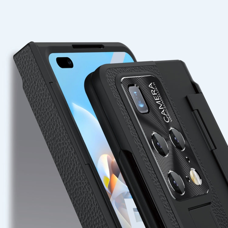 For Huawei Mate X2 Integrated Full Coverage Hinge Phone Case with Stylus(Gold+White) - Huawei Cases by PMC TechLife | Online Shopping South Africa | PMC TechLife | Buy Now Pay Later Mobicred