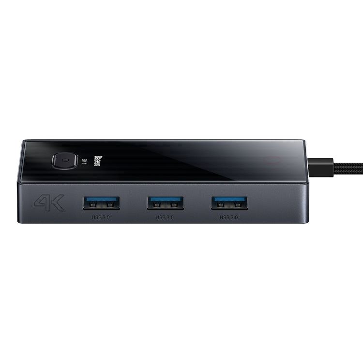 Baseus WKYY030113 5 in 1 USB-C / Type-C to USB3.0x3+HDMI+PD HUB Adapter(Space Grey) - USB HUB by Baseus | Online Shopping South Africa | PMC Jewellery | Buy Now Pay Later Mobicred