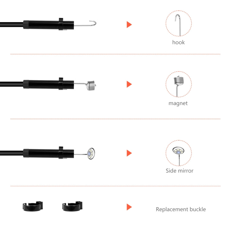 P130 14mm 4.3 inch Single Camera with Screen Endoscope, Length:10m - free shipping - PMC TechLife - Order now!