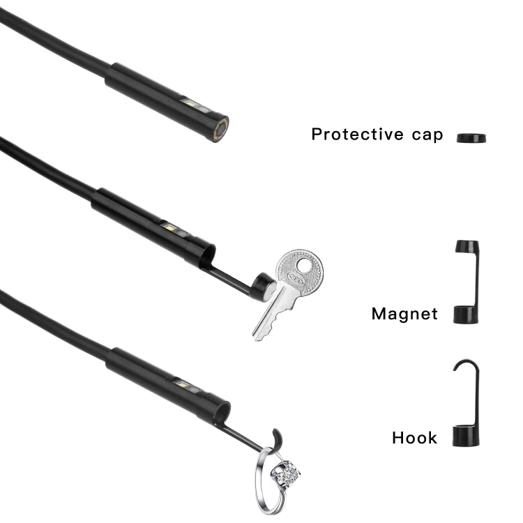 P130 8mm 4.3 inch Dual Camera with Screen Endoscope, Length:2m -  by PMC TechLife | Online Shopping South Africa | PMC TechLife | Buy Now Pay Later Mobicred