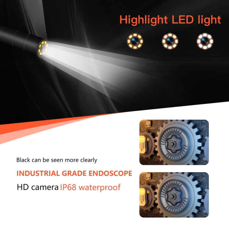 P130 8mm 4.3 inch Dual Camera with Screen Endoscope, Length:2m -  by PMC TechLife | Online Shopping South Africa | PMC TechLife | Buy Now Pay Later Mobicred