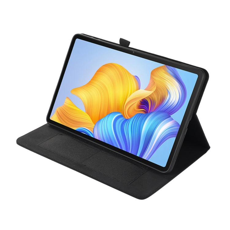 For Honor Pad 9 Pro / V8 Pro Fabric Leather Tablet Case(Black) - Honor by PMC TechLife | Online Shopping South Africa | PMC TechLife | Buy Now Pay Later Mobicred