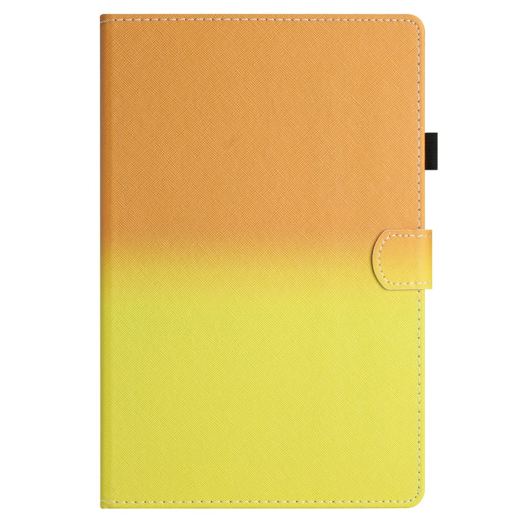 For 10 inch Universal Stitching Gradient Leather Tablet Case(Orange Yellow) - 10 - 11 inch by PMC TechLife | Online Shopping South Africa | PMC TechLife | Buy Now Pay Later Mobicred