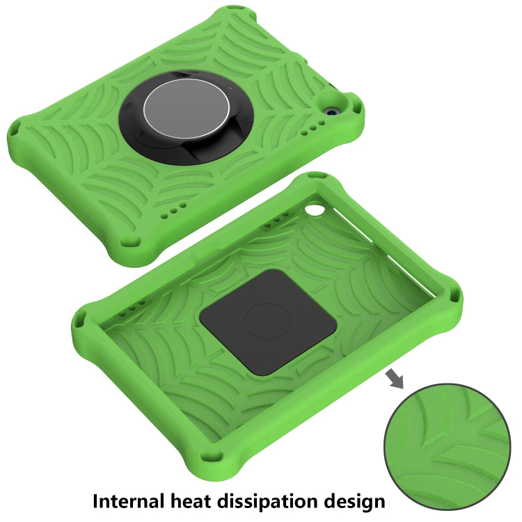For Amazon Kindle Fire HD 8 / 8 Plus 2022 / 2020 Spider King Silicone Protective Tablet Case(Green) - Amazon by PMC TechLife | Online Shopping South Africa | PMC TechLife | Buy Now Pay Later Mobicred