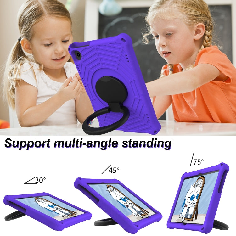 For Huawei MediaPad T5 Spider King Silicone Protective Tablet Case(Purple) - Huawei by PMC TechLife | Online Shopping South Africa | PMC TechLife | Buy Now Pay Later Mobicred
