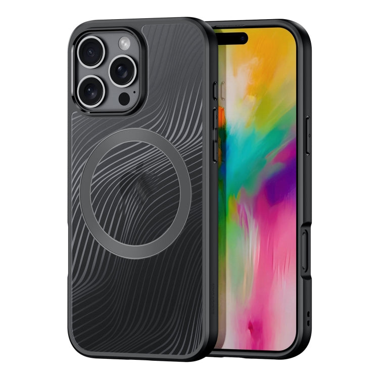 For iPhone 16 Pro DUX DUCIS Aimo Mag Series TPU + PC MagSafe Frosted Feel Phone Case(Black) - iPhone 16 Pro Cases by DUX DUCIS | Online Shopping South Africa | PMC Jewellery | Buy Now Pay Later Mobicred