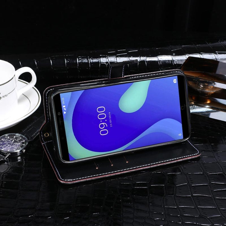 For Wiko Y80 idewei Crocodile Texture Horizontal Flip Leather Case with Holder & Card Slots & Wallet(Dark Blue) - Wiko by idewei | Online Shopping South Africa | PMC Jewellery | Buy Now Pay Later Mobicred