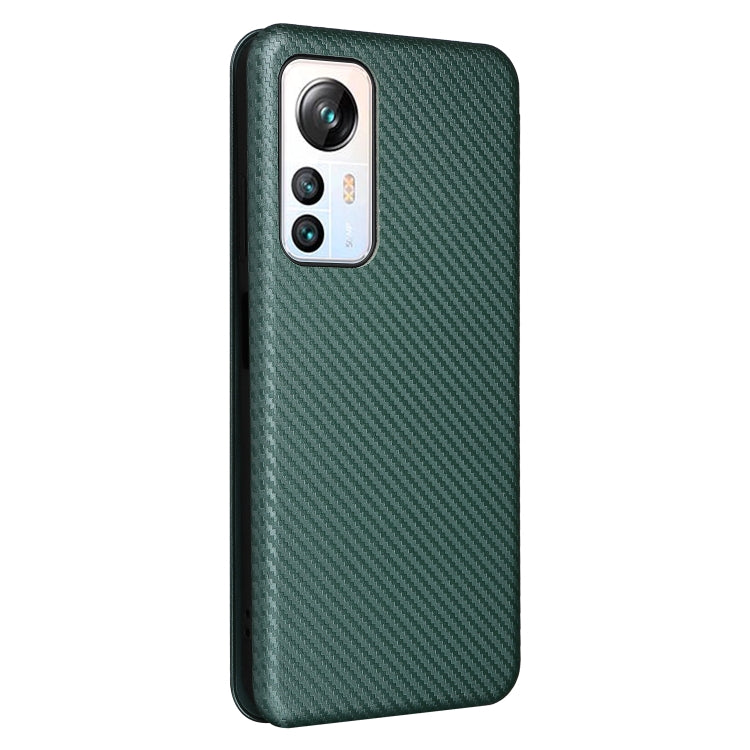 For Blackview A85 Carbon Fiber Texture Flip Leather Phone Case(Green) - More Brand by PMC Jewellery | Online Shopping South Africa | PMC Jewellery | Buy Now Pay Later Mobicred