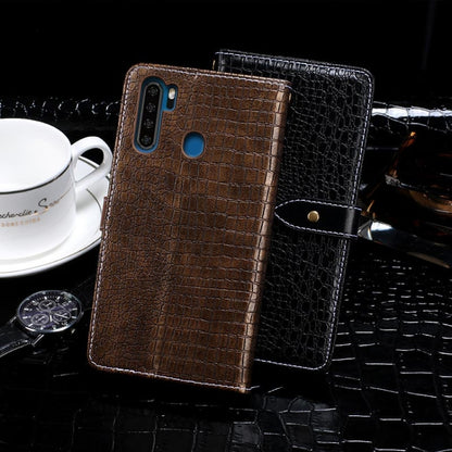 For Blackview A80 Pro idewei Crocodile Texture Horizontal Flip Leather Case with Holder & Card Slots & Wallet(Black) - More Brand by idewei | Online Shopping South Africa | PMC Jewellery | Buy Now Pay Later Mobicred