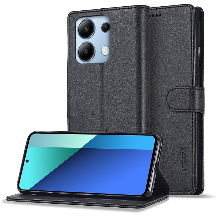 For Xiaomi Redmi Note 13 Pro 4G LC.IMEEKE Calf Texture Leather Phone Case(Black) - free shipping - PMC TechLife - Order now!