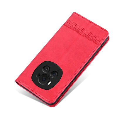 For Honor Magic6 AZNS Magnetic Calf Texture Flip Leather Phone Case(Red) - Honor Cases by AZNS | Online Shopping South Africa | PMC Jewellery | Buy Now Pay Later Mobicred