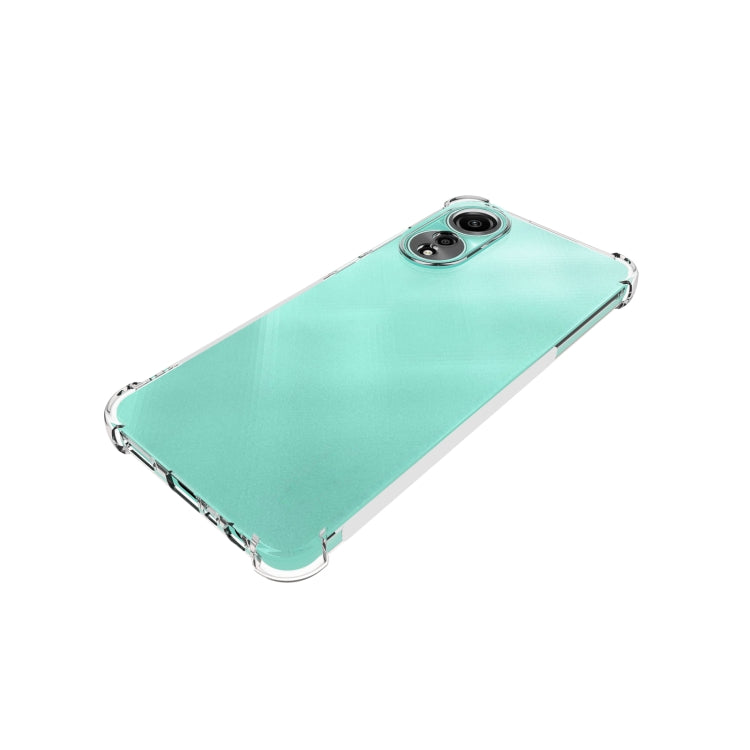 For OPPO A78 4G Shockproof Non-slip Thickening TPU Phone Case(Transparent) - OPPO Cases by PMC Jewellery | Online Shopping South Africa | PMC Jewellery | Buy Now Pay Later Mobicred