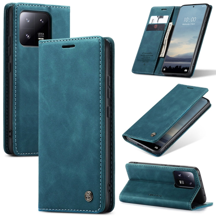 For Xiaomi 13 Pro CaseMe 013 Multifunctional Horizontal Flip Leather Phone Case(Blue) - Xiaomi Cases by CaseMe | Online Shopping South Africa | PMC Jewellery | Buy Now Pay Later Mobicred