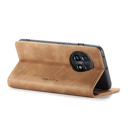 For OnePlus 11 CaseMe 013 Multifunctional Horizontal Flip Leather Phone Case(Brown) - OnePlus Cases by CaseMe | Online Shopping South Africa | PMC Jewellery | Buy Now Pay Later Mobicred