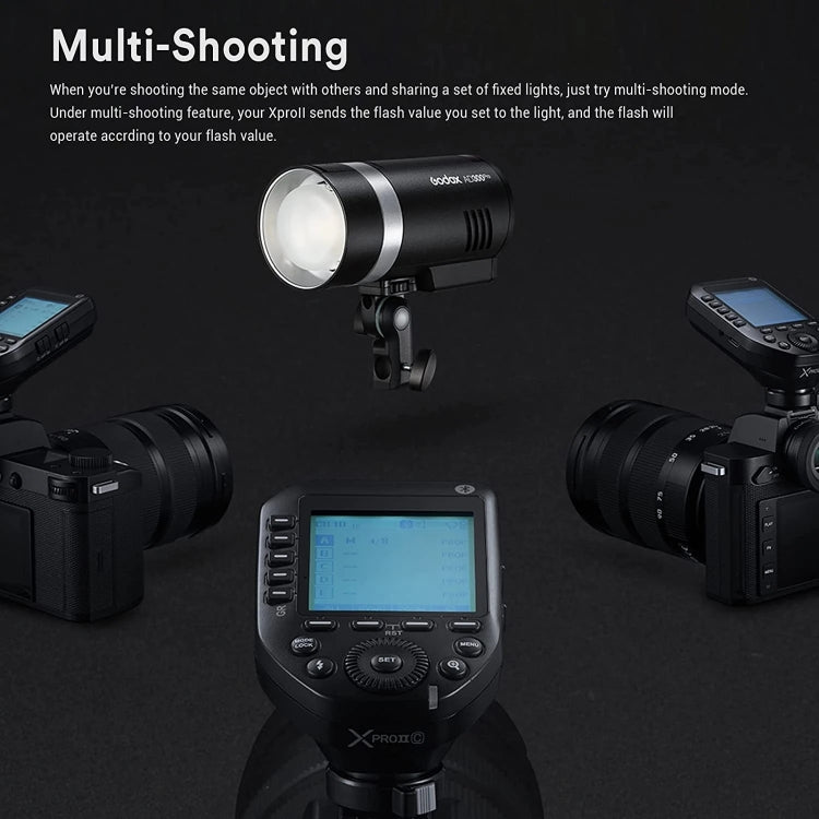 Godox XPro II TTL Wireless Flash Trigger For FUJIFILM(Black) - free shipping - PMC TechLife - Order now!