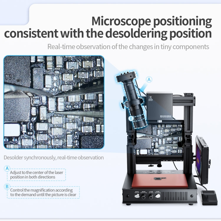 Mega-idea Intelligent Infrared Laser Desoldering Machine, Model:Without Microscope Set(US Plug) - Separation Equipment by QIANLI | Online Shopping South Africa | PMC Jewellery | Buy Now Pay Later Mobicred