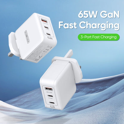 DUZZONA T9 65W Dual USB-C / Type-C+USB GaN Fast Charger, Specification:UK Plug - USB Charger by DUZZONA | Online Shopping South Africa | PMC Jewellery | Buy Now Pay Later Mobicred