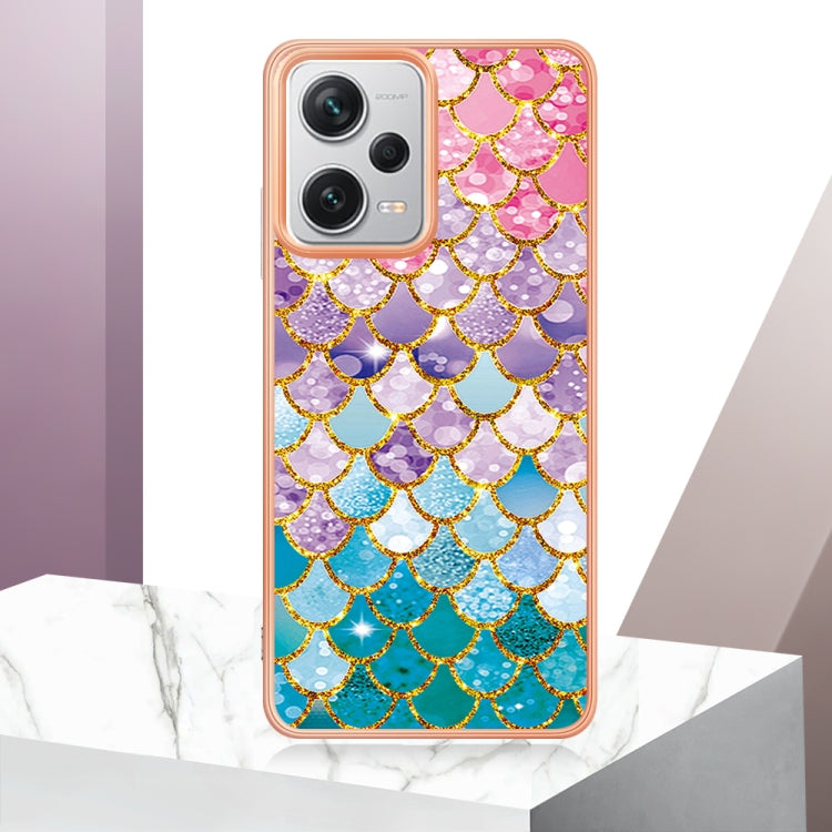For Xiaomi Redmi Note 12 Pro+ 5G Global Electroplating IMD TPU Phone Case(Colorful Scales) - Note 12 Pro+ Cases by PMC TechLife | Online Shopping South Africa | PMC TechLife