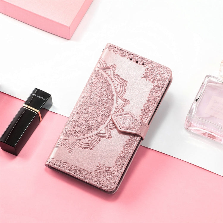 For Honor Magic5 Pro Mandala Flower Embossed Leather Phone Case(Rose Gold) - Honor Cases by PMC TechLife | Online Shopping South Africa | PMC TechLife | Buy Now Pay Later Mobicred