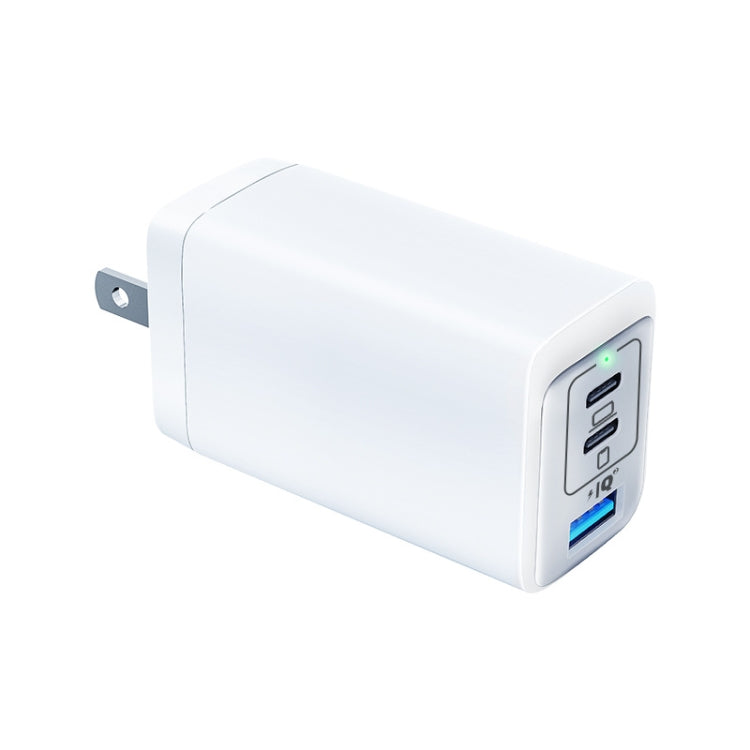 65W Dual PD USB-C / Type-C + USB 3-Port Gan Fast Charging Charger, Plug:US Plug(White) - free shipping - PMC Jewellery - Order now!