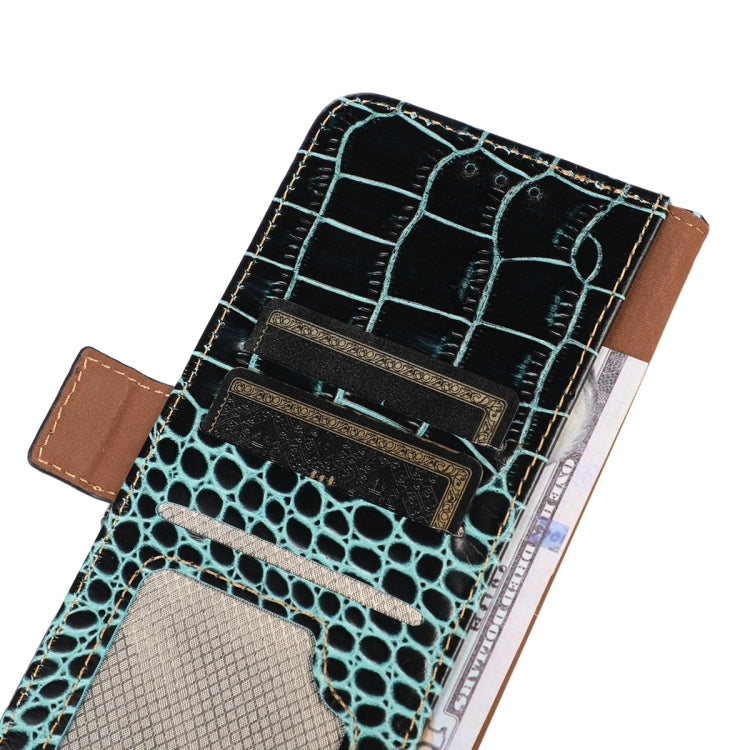 For Nokia C32 4G Crocodile Top Layer Cowhide Leather Phone Case(Green) - Nokia Cases by PMC TechLife | Online Shopping South Africa | PMC TechLife | Buy Now Pay Later Mobicred