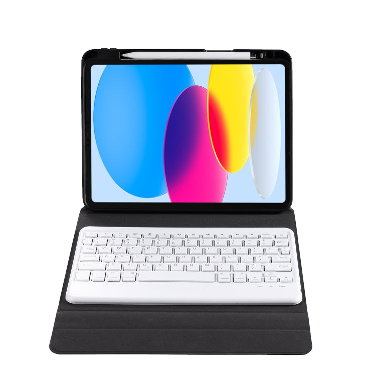 For iPad 2025 / 2022 B10 Triangle Holder Tablet Bluetooth Keyboard Leather Case(Purple) - free shipping - PMC TechLife - Order now!